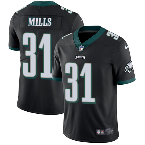 Nike Eagles #31 Jalen Mills Black Alternate Men's Stitched NFL Vapor Untouchable Limited Jersey